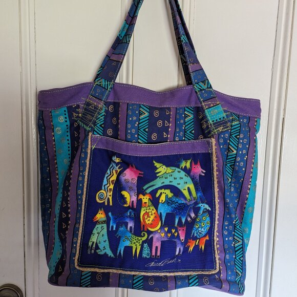 Laurel Burch Cotton Canvas Tote Very Gently Used - Picture 9 of 9